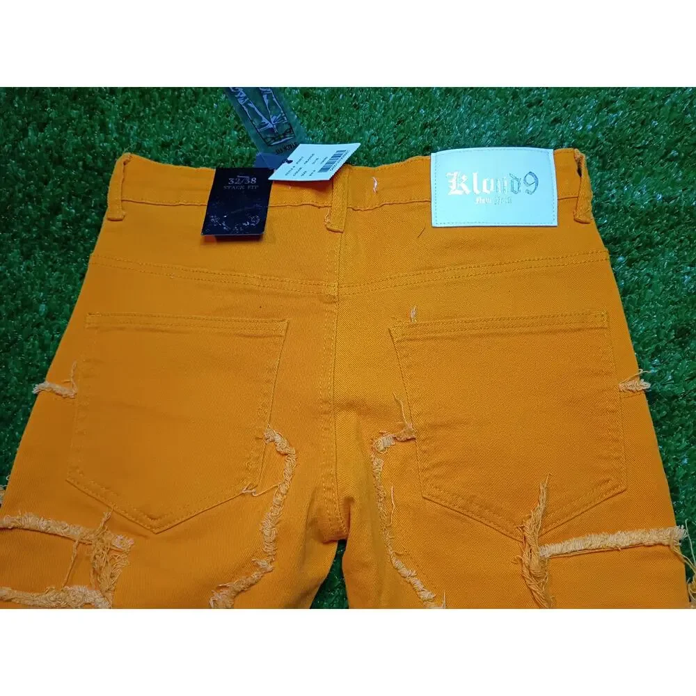 Kloud9 New York Orange Stack Fit Jeans - Size 32x38 NWT - Picture 8 of 8